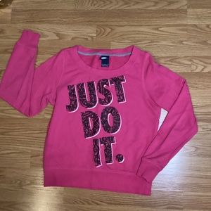 Pink Nike Crewneck, M